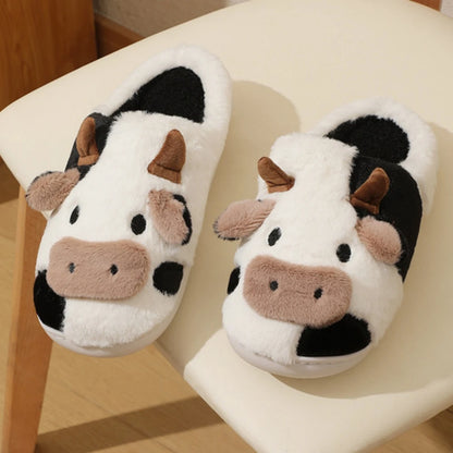 Daisy & Oreo - Hand Made Soft-Stitched Cow Slippers