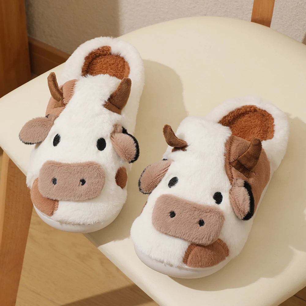Daisy & Oreo - Hand Made Soft-Stitched Cow Slippers