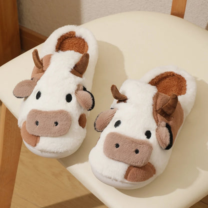 Daisy & Oreo - Hand Made Soft-Stitched Cow Slippers